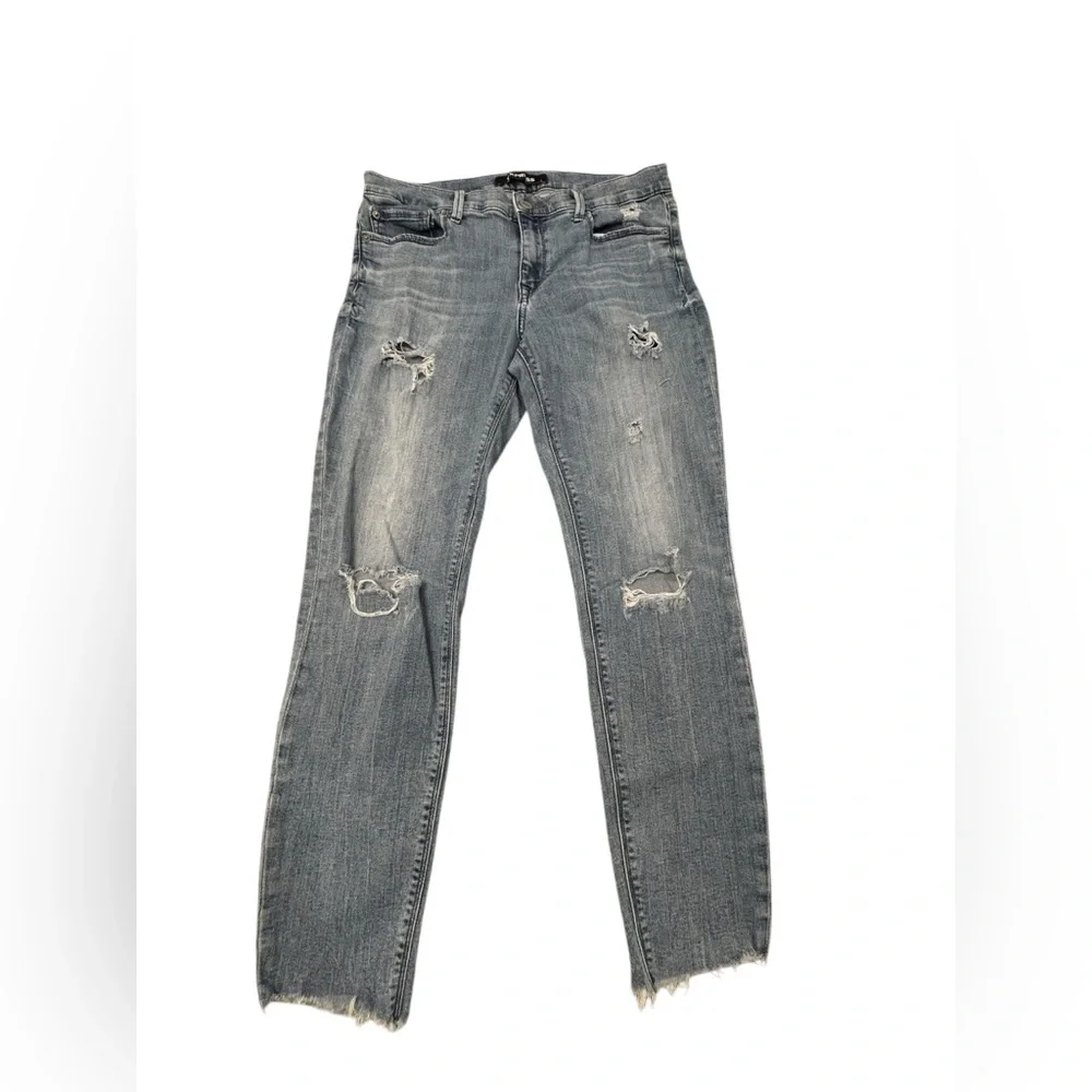 Express Repreve Women’s‎ Distressed Mid Rise Ankle Legging Jeans 10R